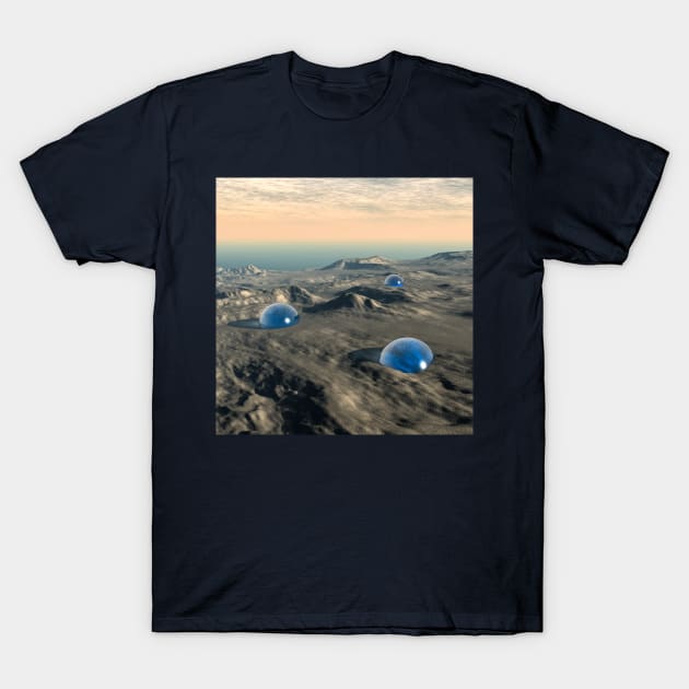 Alien Spheres T-Shirt by perkinsdesigns